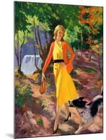 "A Walk in the Woods,"August 1, 1931-John Newton Howitt-Mounted Giclee Print