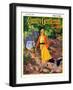 "A Walk in the Woods," Country Gentleman Cover, August 1, 1931-John Newton Howitt-Framed Giclee Print