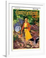 "A Walk in the Woods," Country Gentleman Cover, August 1, 1931-John Newton Howitt-Framed Giclee Print