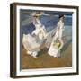 A Walk on the Beach, 1909-Joaqu?n Sorolla y Bastida-Framed Giclee Print