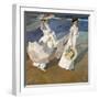 A Walk on the Beach, 1909-Joaqu?n Sorolla y Bastida-Framed Giclee Print