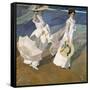 A Walk on the Beach, 1909-Joaqu?n Sorolla y Bastida-Framed Stretched Canvas