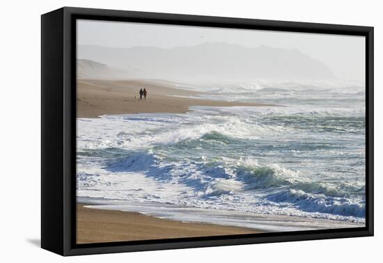 A Walk on the Beach-Lance Kuehne-Framed Stretched Canvas