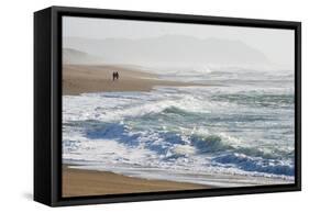A Walk on the Beach-Lance Kuehne-Framed Stretched Canvas