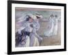 A Walk on the Beach-Theo van Rysselberghe-Framed Giclee Print