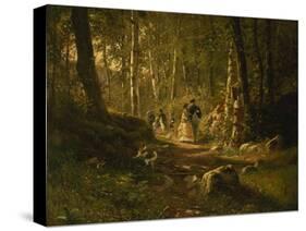 A Walk Through the Forest-Iwan Iwanowitsch Schischkin-Stretched Canvas