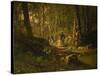 A Walk Through the Forest-Iwan Iwanowitsch Schischkin-Stretched Canvas