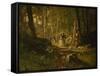 A Walk Through the Forest-Iwan Iwanowitsch Schischkin-Framed Stretched Canvas