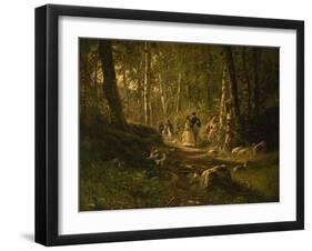 A Walk Through the Forest-Iwan Iwanowitsch Schischkin-Framed Giclee Print