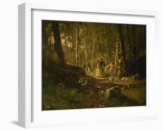 A Walk Through the Forest-Iwan Iwanowitsch Schischkin-Framed Giclee Print