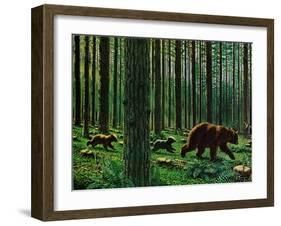 A Walk Through the Woods-null-Framed Giclee Print