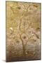 A Wall Hanging of Red Silk, Embroidered with a Tree of Life in Gilt Thread and Silks-null-Mounted Giclee Print