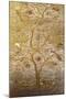 A Wall Hanging of Red Silk, Embroidered with a Tree of Life in Gilt Thread and Silks-null-Mounted Giclee Print