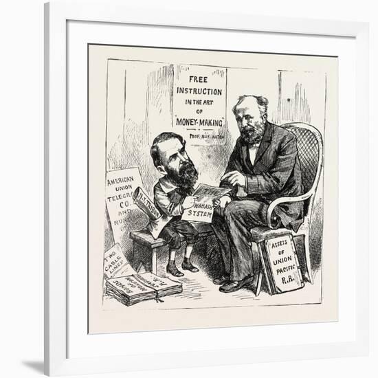 A Wall Street Marvel: Innocence at the Feet of Wickedness. U.S., 1880 1881-null-Framed Giclee Print