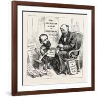 A Wall Street Marvel: Innocence at the Feet of Wickedness. U.S., 1880 1881-null-Framed Giclee Print