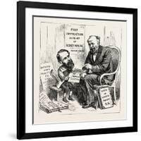 A Wall Street Marvel: Innocence at the Feet of Wickedness. U.S., 1880 1881-null-Framed Giclee Print