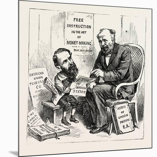 A Wall Street Marvel: Innocence at the Feet of Wickedness. U.S., 1880 1881-null-Mounted Giclee Print