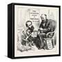 A Wall Street Marvel: Innocence at the Feet of Wickedness. U.S., 1880 1881-null-Framed Stretched Canvas