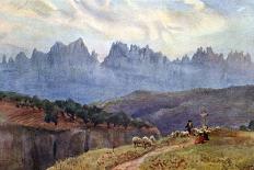 Spain, Montserrat 1906-A Wallace Rimington-Framed Stretched Canvas