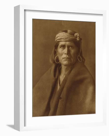 A Walpi Man, Hopi, 1906-Edward S. Curtis-Framed Giclee Print