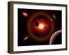 A Wandering Comet Passing Through an Alien Star System-Stocktrek Images-Framed Art Print