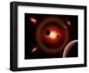 A Wandering Comet Passing Through an Alien Star System-Stocktrek Images-Framed Art Print