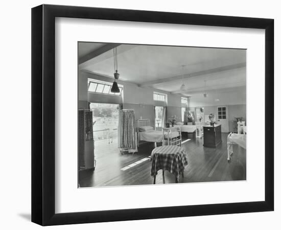 A Ward at Orchard House, Claybury Hospital, Woodford Bridge, London, 1937-null-Framed Photographic Print