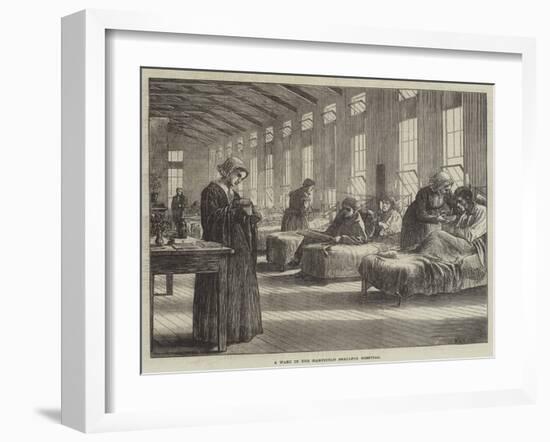 A Ward in the Hampstead Smallpox Hospital-Matthew White Ridley-Framed Giclee Print