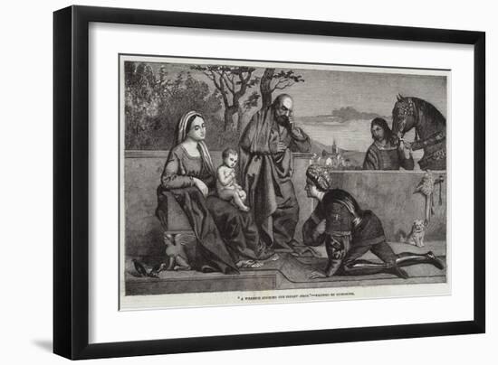 A Warrior Adoring the Infant Jesus-Giorgione-Framed Giclee Print