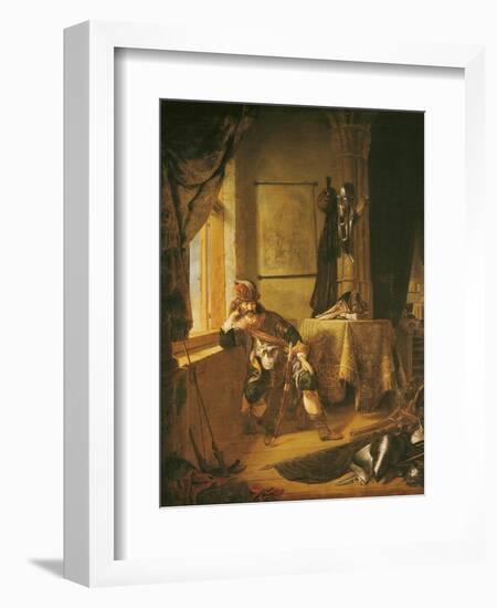 A Warrior in Thought-Rembrandt van Rijn-Framed Giclee Print