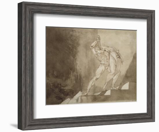 A Warrior Rescuing a Lady, 1780-85-Henry Fuseli-Framed Giclee Print