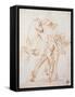 A Warrior Riding a Horse and Fighting Against Two Nude Standing Figures-Sanzio Raffaello-Framed Stretched Canvas