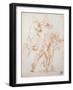 A Warrior Riding a Horse and Fighting Against Two Nude Standing Figures-Sanzio Raffaello-Framed Giclee Print