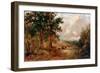 A Warwickshire Lane-David Cox the younger-Framed Giclee Print