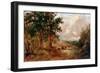 A Warwickshire Lane-David Cox the younger-Framed Giclee Print