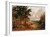 A Warwickshire Lane-David Cox the younger-Framed Giclee Print