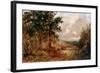 A Warwickshire Lane-David Cox the younger-Framed Giclee Print