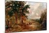 A Warwickshire Lane-David Cox the younger-Mounted Giclee Print