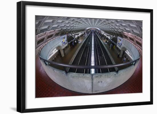 A Washington DC Metro Station.-Jon Hicks-Framed Photographic Print