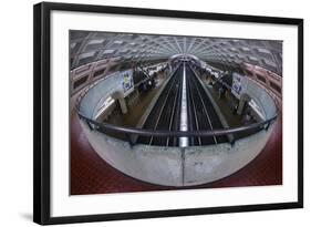 A Washington DC Metro Station.-Jon Hicks-Framed Photographic Print