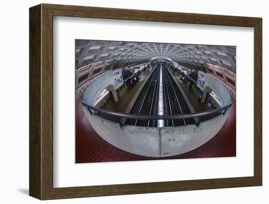 A Washington DC Metro Station.-Jon Hicks-Framed Photographic Print
