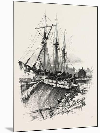 A Waste Weir, Canada, Nineteenth Century-null-Mounted Giclee Print