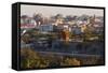 A Watch Tower on the Wall of the Forbidden City Palace Museum, Beijing, China, Asia-Christian Kober-Framed Stretched Canvas