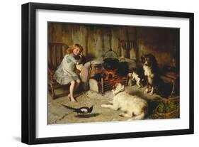 A Watched Pot Never Boils-Alfred Strutt-Framed Giclee Print