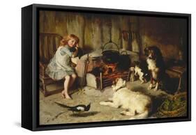 A Watched Pot Never Boils-Alfred Strutt-Framed Stretched Canvas