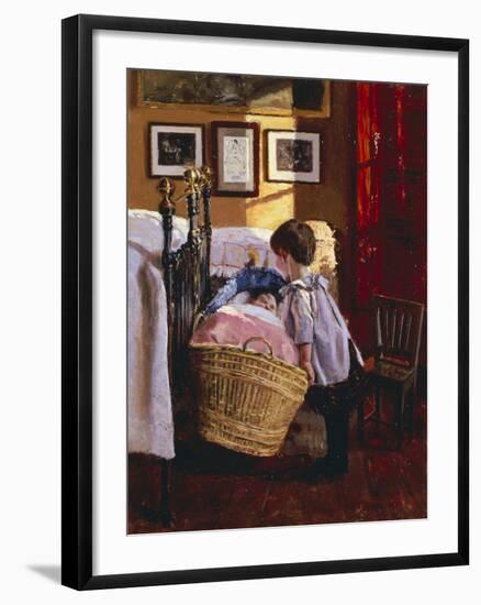 A Watchful Eye, 1889-Viggo Pedersen-Framed Giclee Print