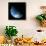 A Water Covered World in Deep Space Illuminated by a it's Parent Star-null-Framed Stretched Canvas displayed on a wall