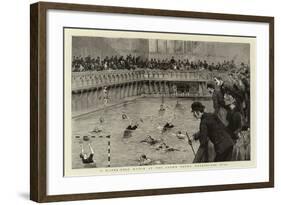 A Water-Polo Match at the Crown Baths, Kennington Oval-null-Framed Giclee Print