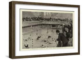 A Water-Polo Match at the Crown Baths, Kennington Oval-null-Framed Giclee Print