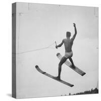 a Water Skier Performing in the National Water Skiing Championship-Ralph Morse-Stretched Canvas